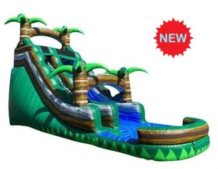 18ft Tropical Emerald Cave Water Slide